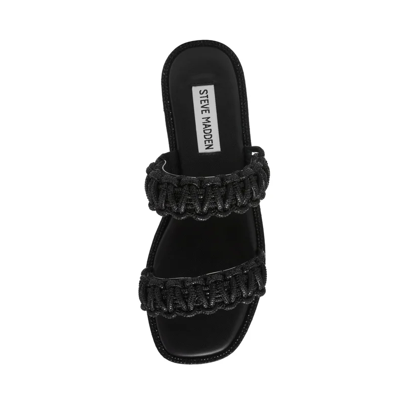 STEVE MADDEN Steve madden nyssa women's black flat sandals